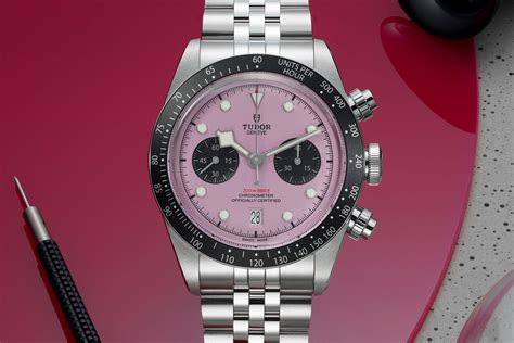 pink tudor|pink tudor black bay chrono.